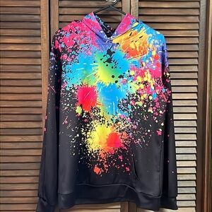 Splatter Hoodie Ladies Small/Medium